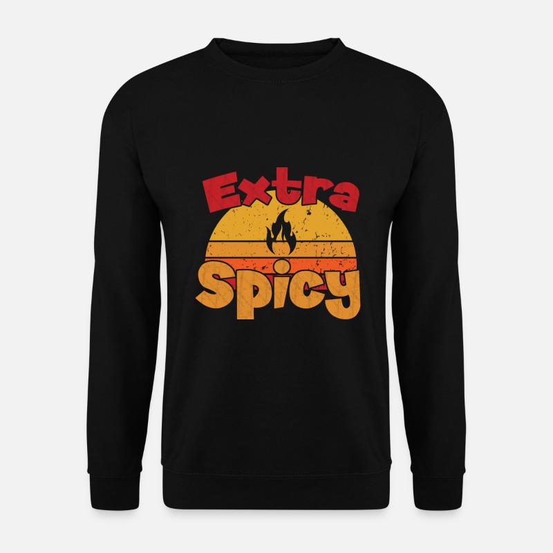 Extra Spicy / Scharfes Essen - Unisex Pullover - Schwarz