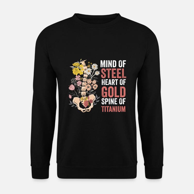 Scoliosis Strength: Titanium Resolve - Unisex Sweatshirt - black