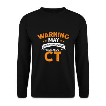 MRI Radiology Radiologist CT X-ray Papa Mama - Unisex Sweatshirt - black - Front - Alina (178cm) & Michal (187cm)
