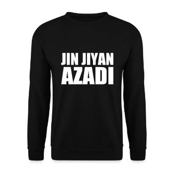 Women life freedom jin jiyan azadi - Unisex Pullover - Schwarz - Vorne - Alina (178cm) & Michal (187cm)