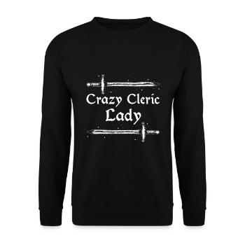 Larping Quote for Role Playing Games and Larpers - Unisex Sweatshirt - black - Front - Alina (178cm) & Michal (187cm)