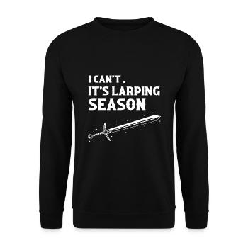 Citation Larper pour les jeux de rôle GN et fantastiques - Sweat-shirt Unisexe - noir - Devant - Alina (178cm) & Michal (187cm)