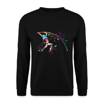 Perchiste Enfant Saut à la perche - Sweat-shirt Unisexe - noir - Devant - Alina (178cm) & Michal (187cm)