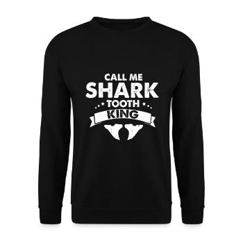Paleontologist Designs Fossil Hunter Student - Unisex Sweatshirt - black - Front - Alina (178cm) & Michal (187cm)