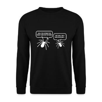 Mais papa je suis un concepteur Web - Sweat-shirt Unisexe - noir - Devant - Alina (178cm) & Michal (187cm)