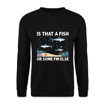 With Dolphins Swimming Dolphin Ocean Sea Mammal - Unisex Sweatshirt - black - Front - Alina (178cm) & Michal (187cm)