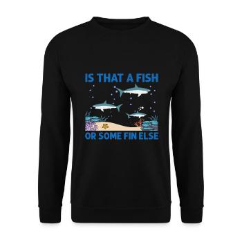 With Dolphins Swimming Dolphin Ocean Sea Mammal - Unisex Sweatshirt - black - Front - Alina (178cm) & Michal (187cm)