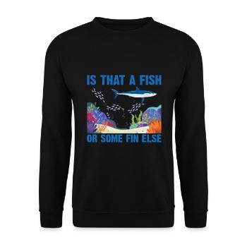 With Dolphins Swimming Dolphin Ocean Sea Mammal - Unisex Sweatshirt - black - Front - Alina (178cm) & Michal (187cm)
