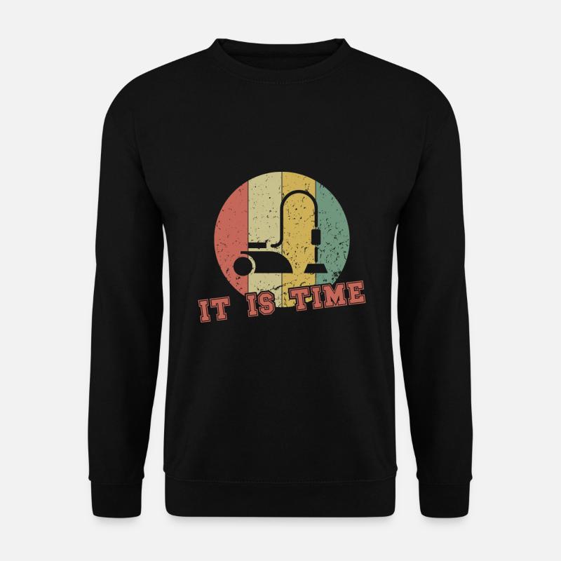 It is Time / Cleaning - Unisex Sweatshirt - black