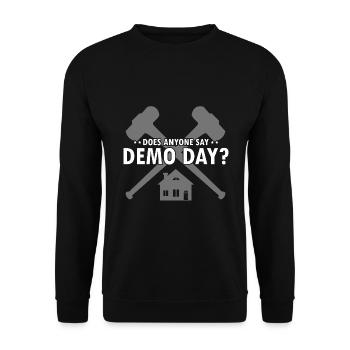 Conception de démolition de maisons et rénovation de maisons - Sweat-shirt Unisexe - noir - Devant - Alina (178cm) & Michal (187cm)