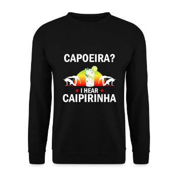 Arts martiaux brésiliens pour instruments de capoeira - Sweat-shirt Unisexe - noir - Devant - Alina (178cm) & Michal (187cm)