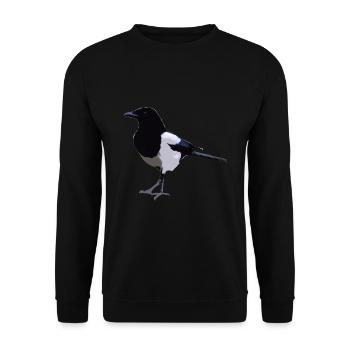 Elster - Unisex Pullover - Schwarz - Vorne - Alina (178cm) & Michal (187cm)