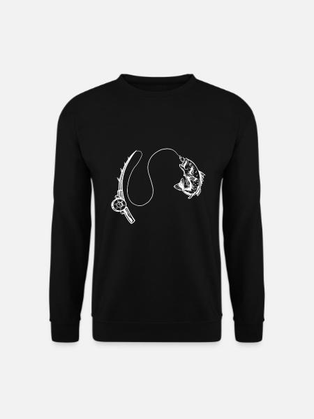Angeln - Unisex Pullover - Schwarz