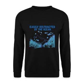 Reefs Ocean Sea Marine Biologist Diving Divers - Unisex Sweatshirt - black - Front - Alina (178cm) & Michal (187cm)