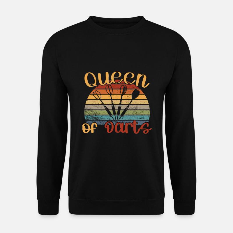 Queen of Darts / Darts - Unisex Pullover - Schwarz
