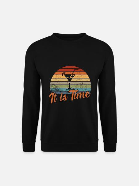 It is Time / Cocktail - Unisex Pullover - Schwarz