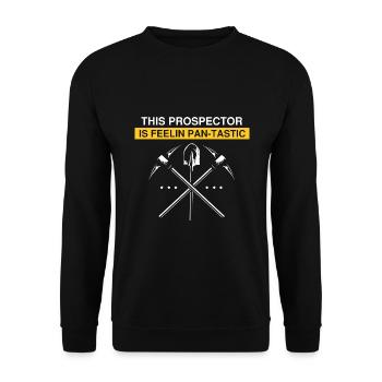 Conception de prospecteur d'or de prospecteur d'orpaillage - Sweat-shirt Unisexe - noir - Devant - Alina (178cm) & Michal (187cm)