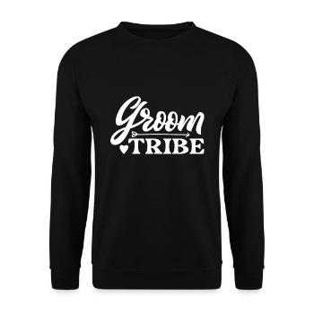 Groom Tribe - Unisex Sweatshirt - black - Front - Alina (178cm) & Michal (187cm)