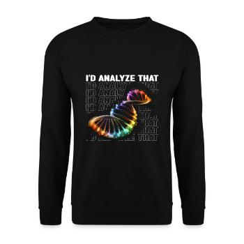 Forensische Kriminologie und Tatort-Ermittler - Unisex Pullover - Schwarz - Vorne - Alina (178cm) & Michal (187cm)