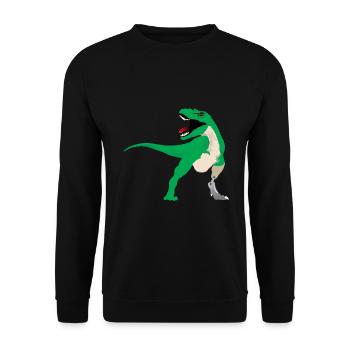Artificial limb design for leg prosthesis - Unisex Sweatshirt - black - Front - Alina (178cm) & Michal (187cm)
