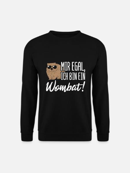 Australien Wombat Beuteltier - Unisex Pullover - Schwarz