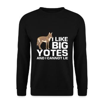 Conception de coyote pour les réacteurs de coyote - Sweat-shirt Unisexe - noir - Devant - Alina (178cm) & Michal (187cm)
