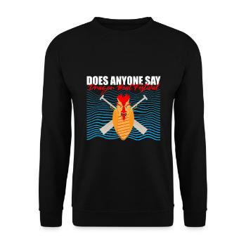 Course de bateaux chinois pour les entraîneurs de bateaux-dragons - Sweat-shirt Unisexe - noir - Devant - Alina (178cm) & Michal (187cm)