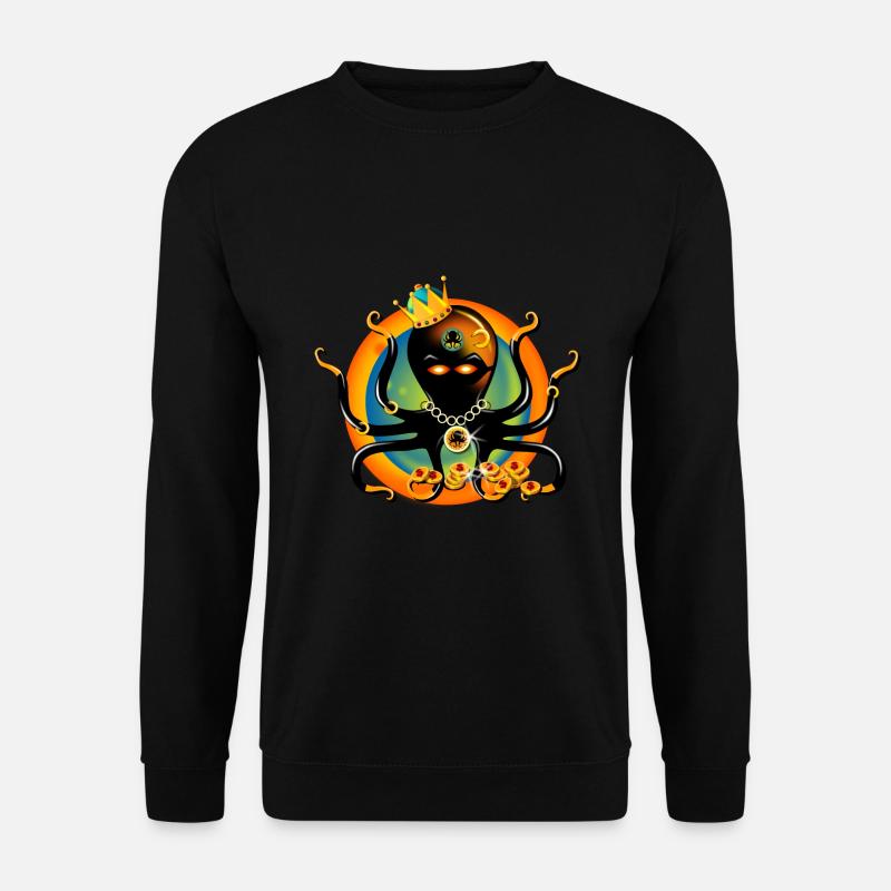 King Octopus - Unisex Sweatshirt - black