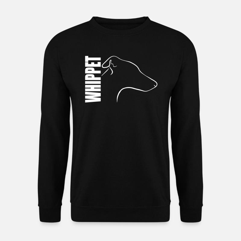 WHIPPET PROFILE WILSIGNS - Unisex Sweatshirt - black