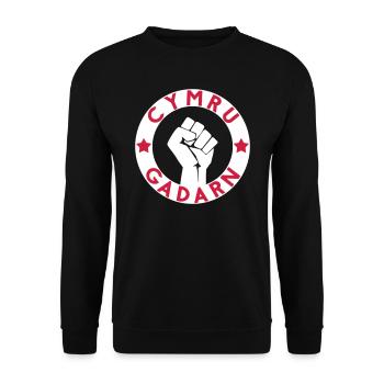 Cymru Gadarn - Sweat-shirt Unisexe - noir - Devant - Alina (178cm) & Michal (187cm)