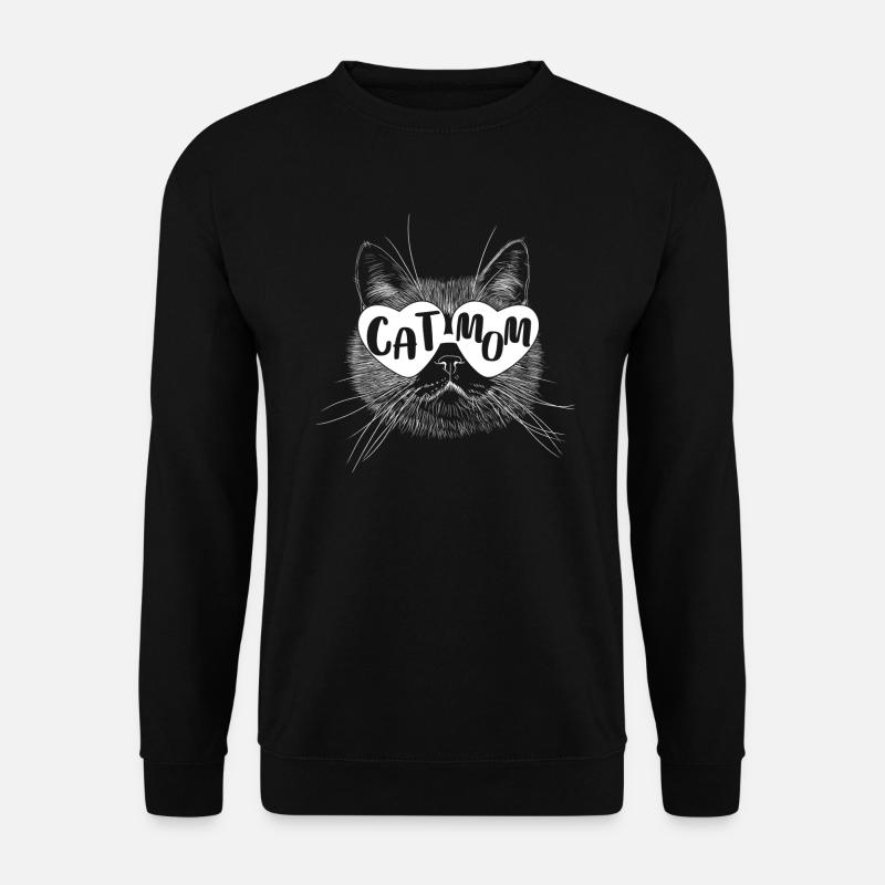 Cat Mom - Unisex Sweatshirt - black