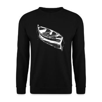 Bateau - Sweat-shirt Unisexe - noir - Devant - Alina (178cm) & Michal (187cm)