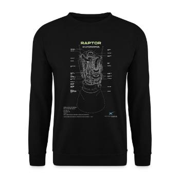 23F 0042 bk - Unisex Pullover - Schwarz - Vorne - Alina (178cm) & Michal (187cm)
