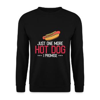 Hot Dog Lover Sausage Fast Food Hot dog food - Unisex Sweatshirt - black - Front - Alina (178cm) & Michal (187cm)