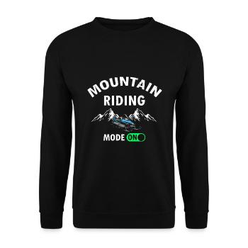Conception de motoneigistes et de motoneiges - Sweat-shirt Unisexe - noir - Devant - Alina (178cm) & Michal (187cm)