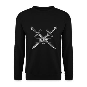Citation Larper pour les jeux de rôle GN et fantastiques - Sweat-shirt Unisexe - noir - Devant - Alina (178cm) & Michal (187cm)