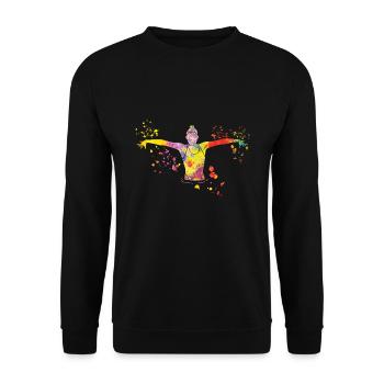 Artistic Swim Team Synchronschwimmen - Unisex Pullover - Schwarz - Vorne - Alina (178cm) & Michal (187cm)