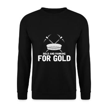 Conception de prospecteur d'or de prospecteur d'orpaillage - Sweat-shirt Unisexe - noir - Devant - Alina (178cm) & Michal (187cm)
