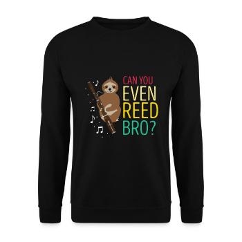 Fagottist für Fagottorchester und Fagottist - Unisex Pullover - Schwarz - Vorne - Alina (178cm) & Michal (187cm)