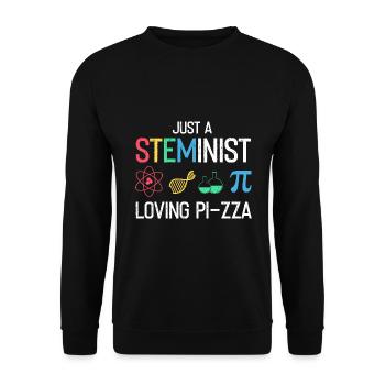 Steminist Science Design for Women Science - Unisex Sweatshirt - black - Front - Alina (178cm) & Michal (187cm)
