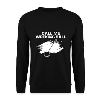 House Demolition and Renovation Design - Unisex Sweatshirt - black - Front - Alina (178cm) & Michal (187cm)