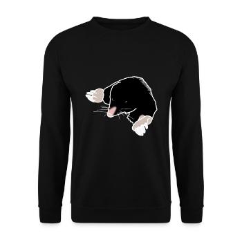 mole - Unisex Sweatshirt - black - Front - Alina (178cm) & Michal (187cm)