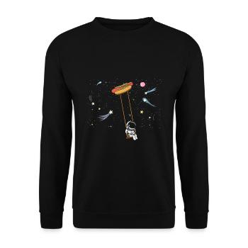 Sandwich Lover Cheese Fast Food Food Food - Sweat-shirt Unisexe - noir - Devant - Alina (178cm) & Michal (187cm)