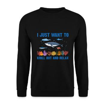 Sea Nature Marine Biologist Sea Marine Biology Ocean - Unisex Sweatshirt - black - Front - Alina (178cm) & Michal (187cm)