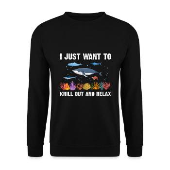 Sea Nature Marine Biologist Sea Marine Biology Ocean - Unisex Sweatshirt - black - Front - Alina (178cm) & Michal (187cm)