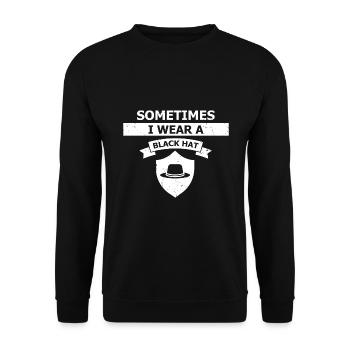 Conception de cybersécurité pour la sécurité informatique et les pirates informatiques - Sweat-shirt Unisexe - noir - Devant - Alina (178cm) & Michal (187cm)