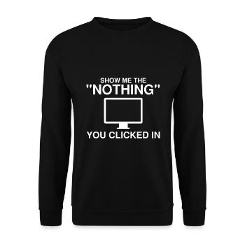 Conception de cybersécurité pour la sécurité informatique et les pirates informatiques - Sweat-shirt Unisexe - noir - Devant - Alina (178cm) & Michal (187cm)