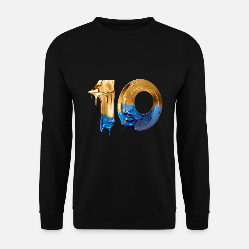 NR. 10 NUMMER 10 COOL 10. GEBURTSTAG - Unisex Pullover - Schwarz