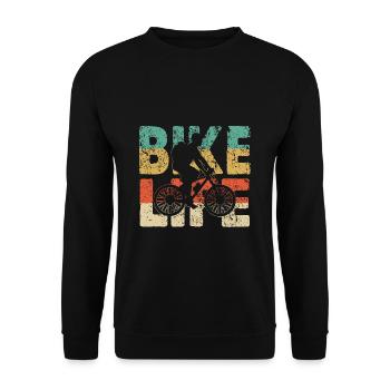 cycle - Unisex Sweatshirt - black - Front - Alina (178cm) & Michal (187cm)