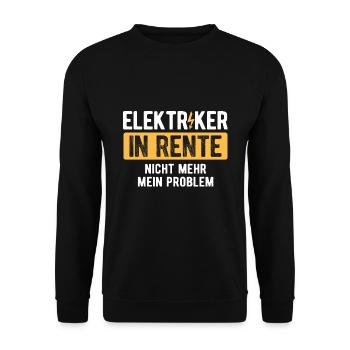 Elektriker Strom Elektrik - Unisex Pullover - Schwarz - Vorne - Alina (178cm) & Michal (187cm)